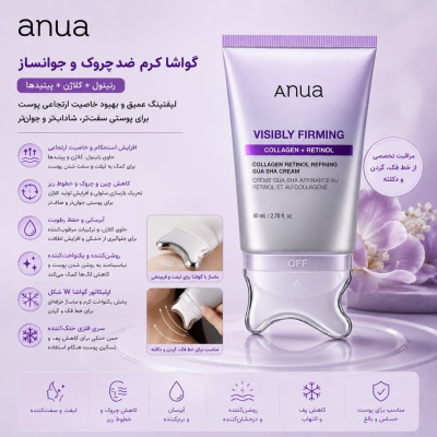 anua visibly 400 کرم ضد چروک گواش آنوا مدل Visibly Firming ANUA مناسب انواع پوست - تصویر 1